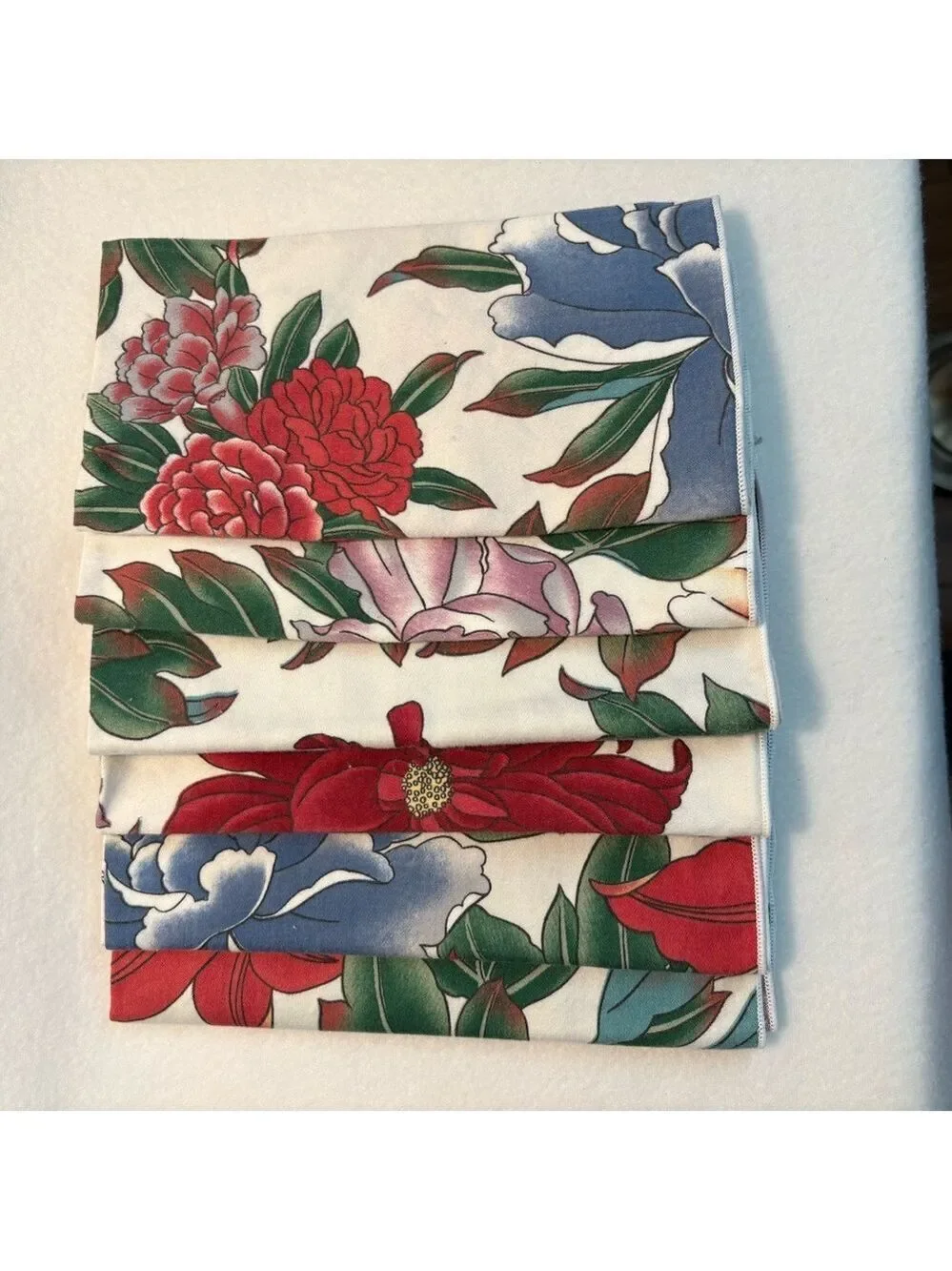 Floral Cotton Placemats x4 With Matching Napkins x6